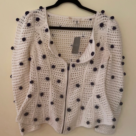 Anthropologie Sweaters - Anthropologie Moth Crochet Knit Sweater